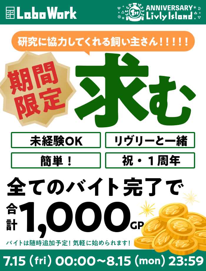 The lab work is available only for a limited period of time!